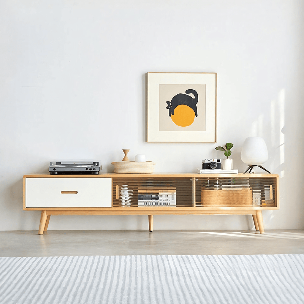 Karah TV Stand, Glass Door - Miola