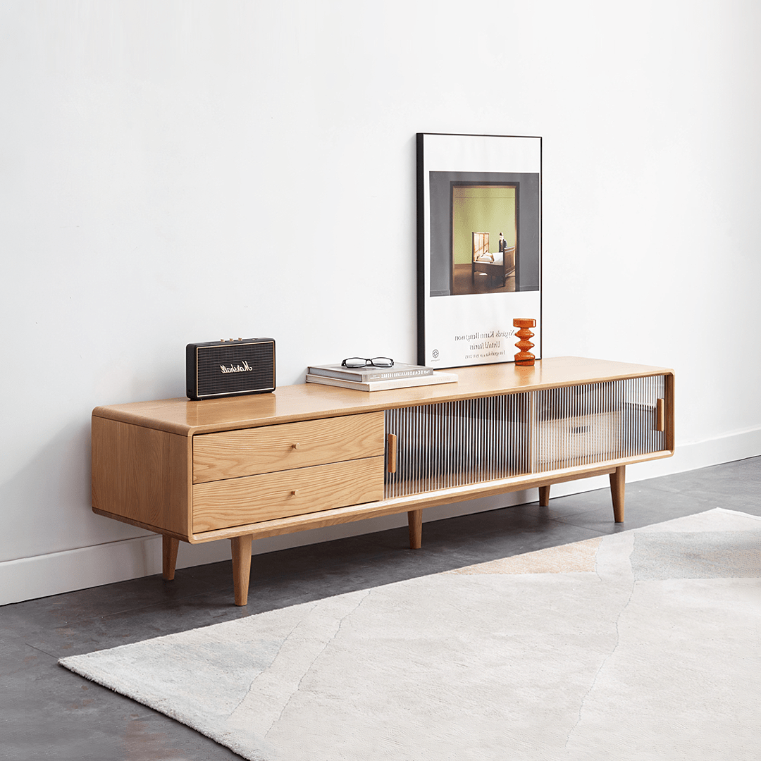 Kerry TV Stand, Light Oak - Miola