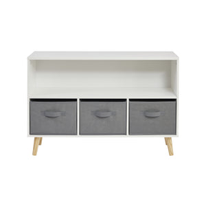 Storage Shelf and Fabric Storage Bins