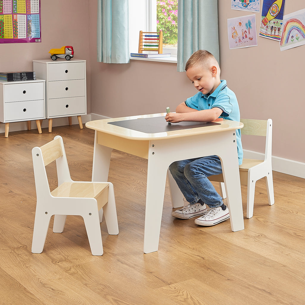 3-in-1 Storage Table and Two Chairs