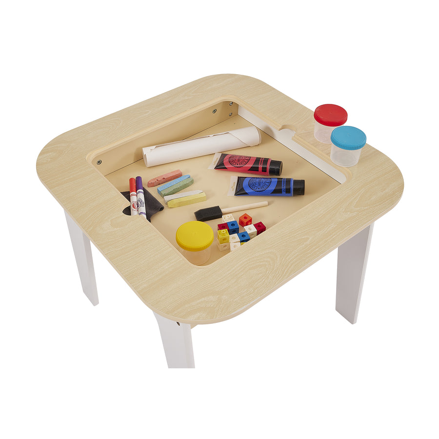 3-in-1 Storage Table and Two Chairs