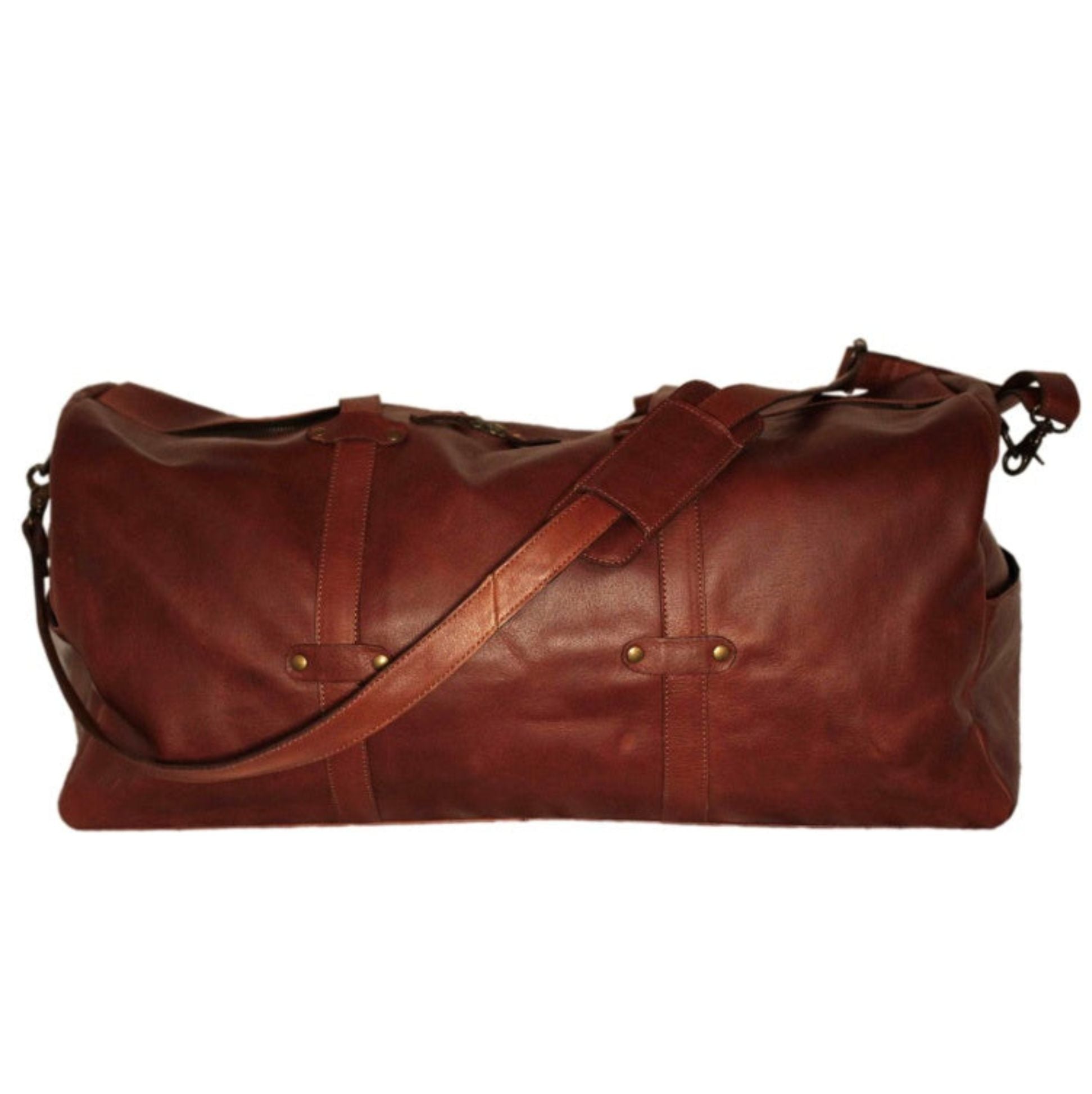 Large Leather Duffel Bag