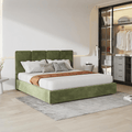 Laura King Size Bed, Velvet - Miola