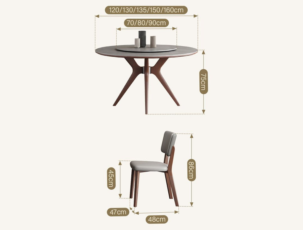 Leah Round Dining Table Set - Miola