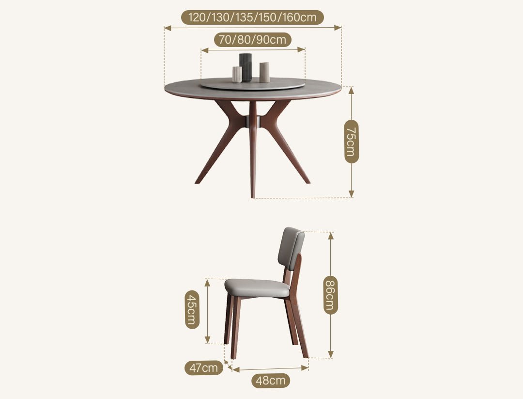 Leah Round Dining Table Set - Miola