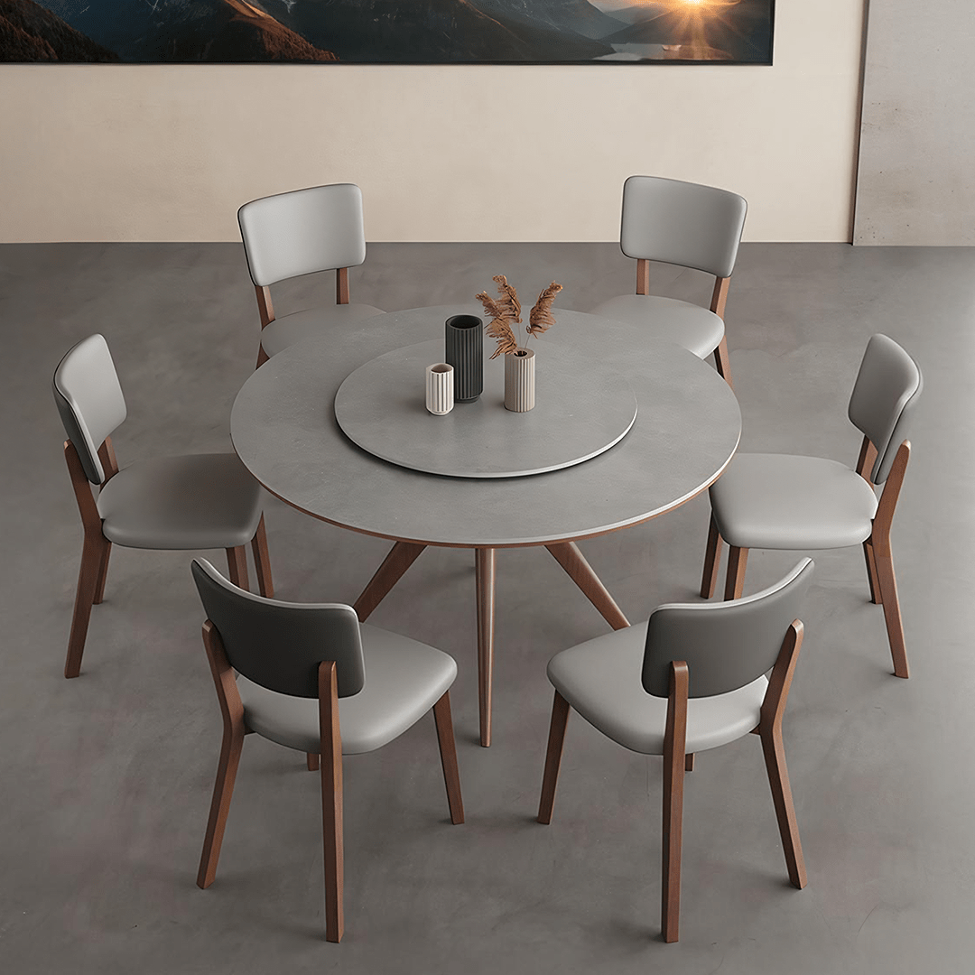 Leah Round Dining Table Set - Miola