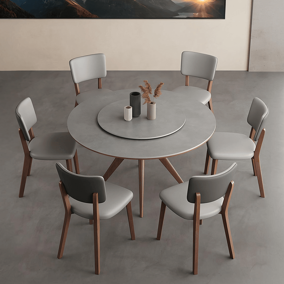 Leah Round Dining Table Set - Miola
