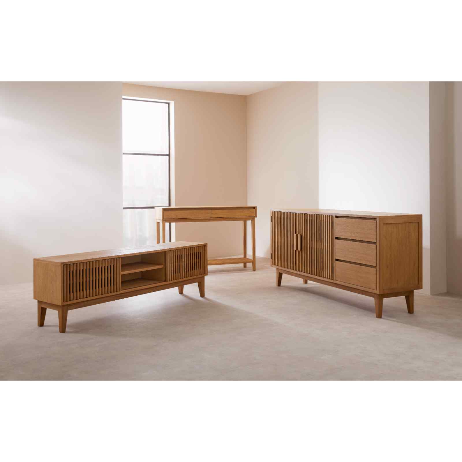 Melia Console Table with Two Drawers - Miola