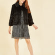 Load image into Gallery viewer, Black Faux Fur Short Jacket
