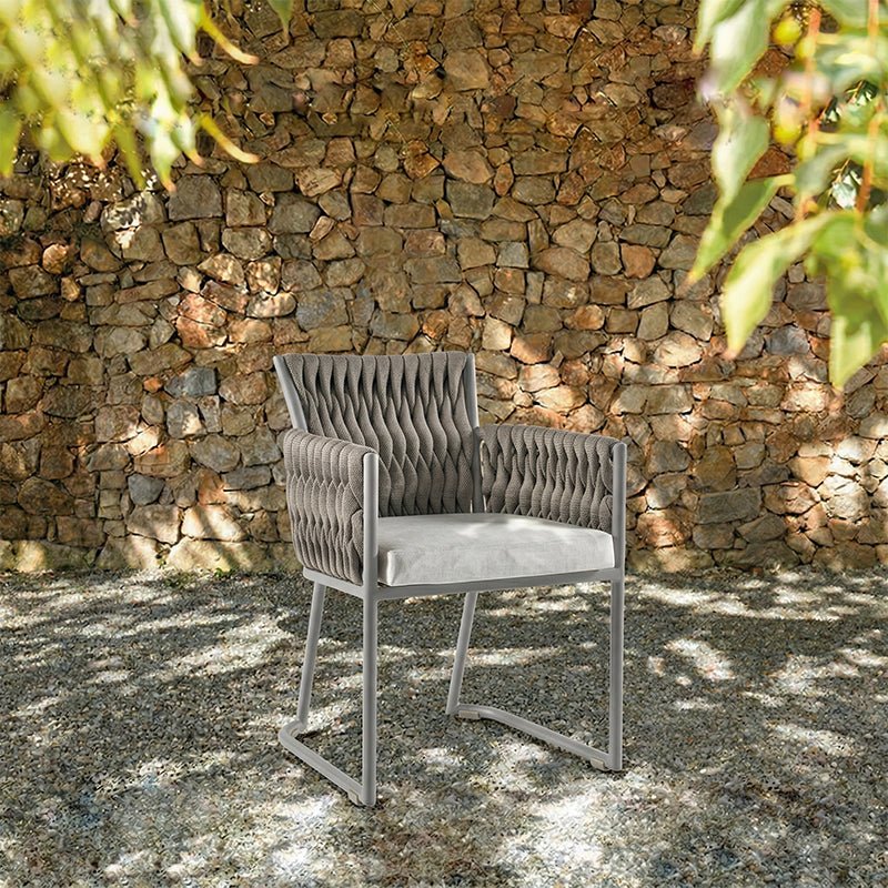 Macleod Garden Dining Table Set, Rattan - Miola