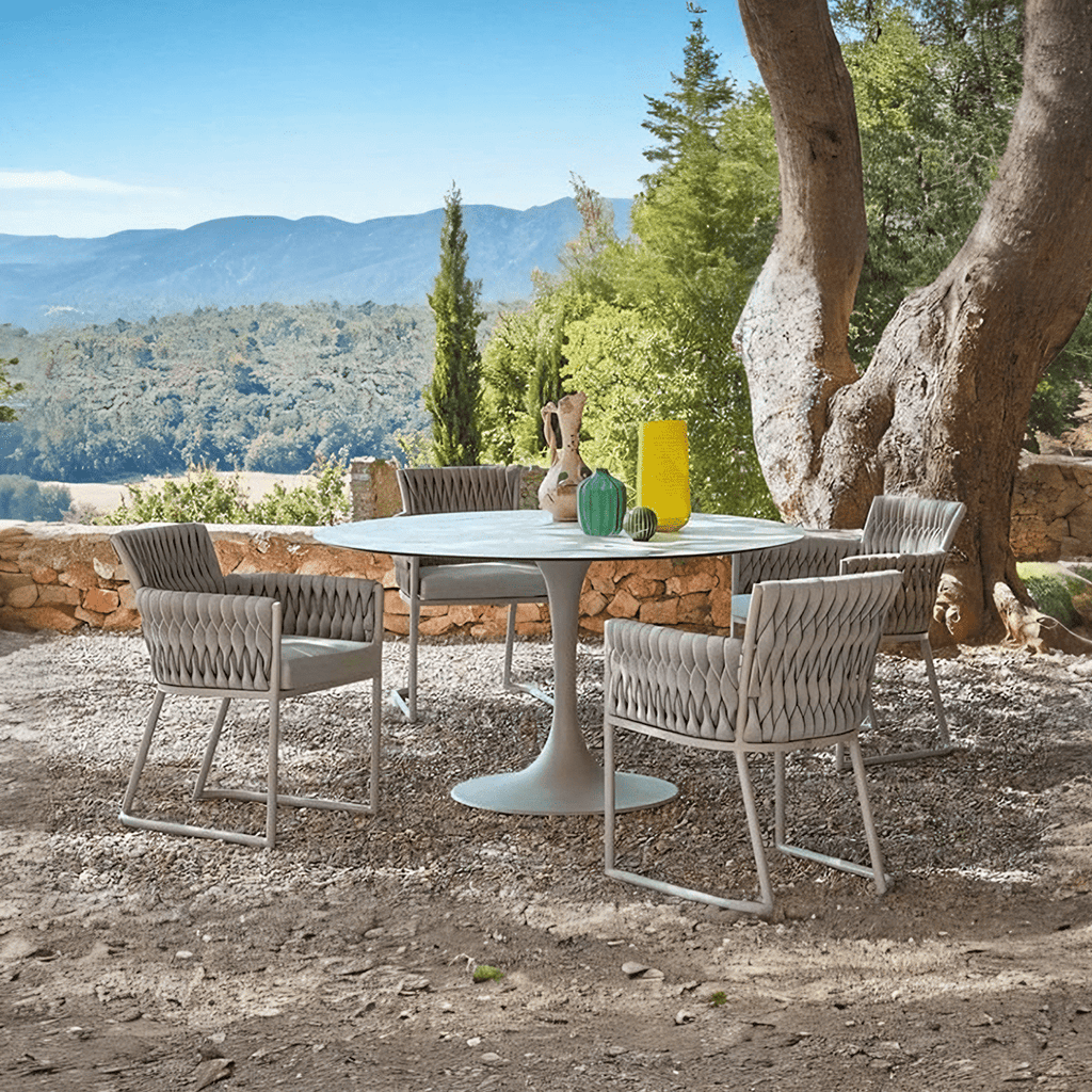 Macleod Garden Dining Table Set, Rattan - Miola