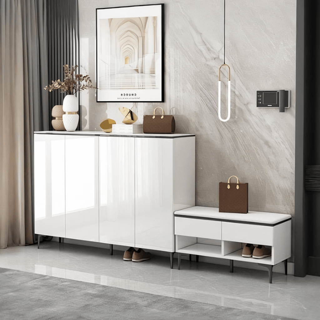 Madge Shoe Storage, White - Miola