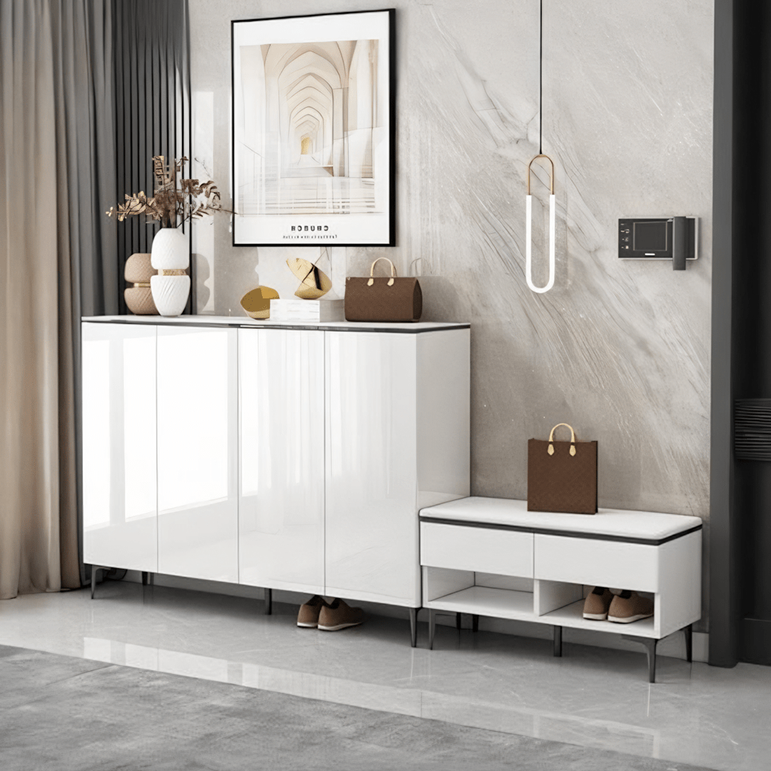 Madge Shoe Storage, White - Miola