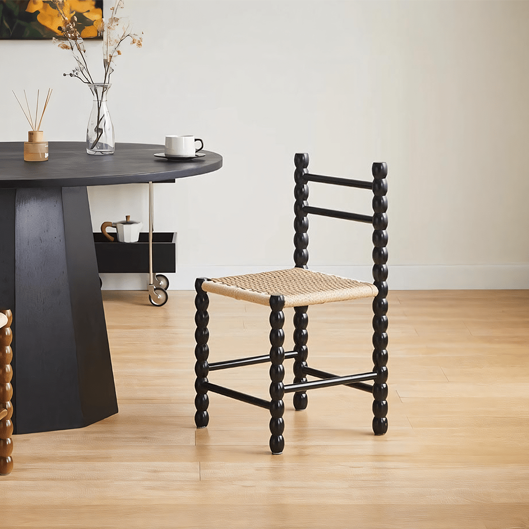 Mae Gourd Dining Chair, Rattan - Miola