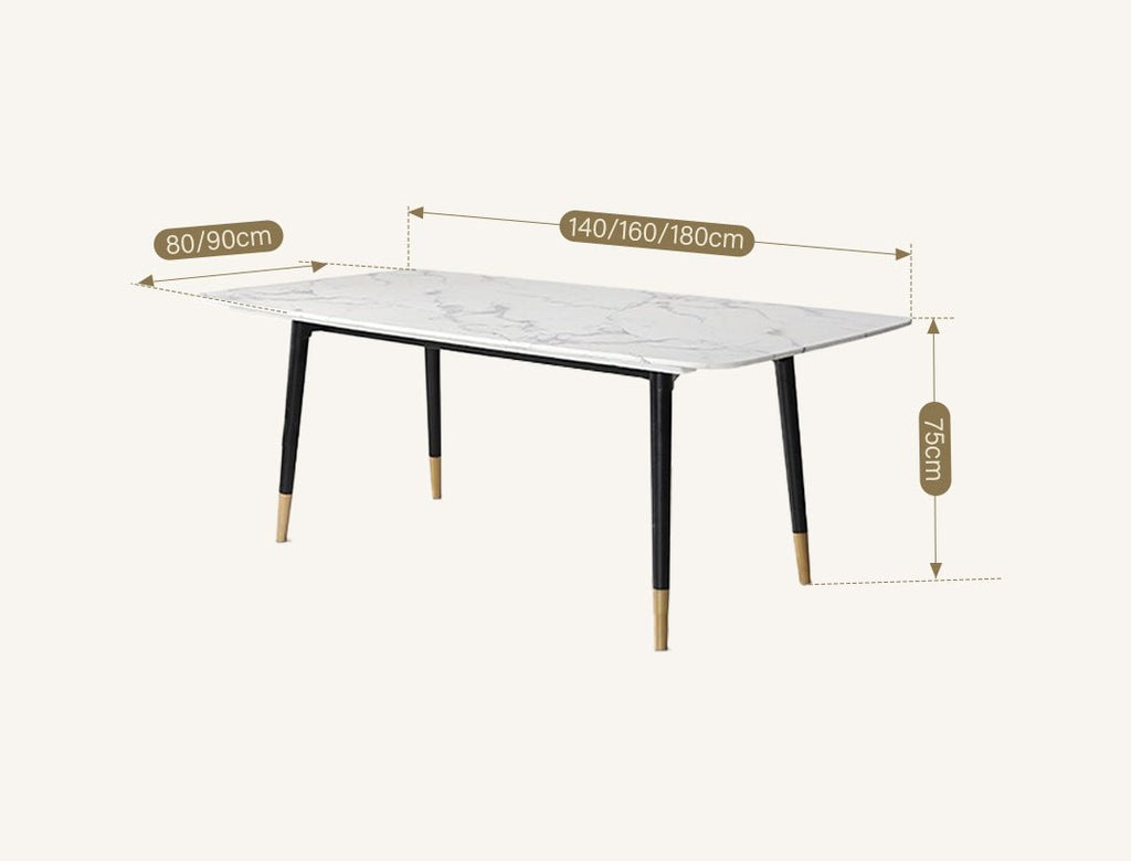 Malvern Dining Table, White - Miola