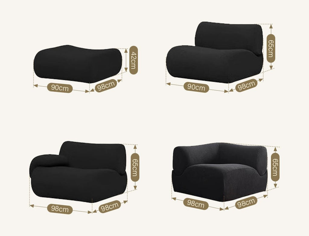 Matuszewski Modular Sofa, Two Seater, Three Seater, Boucle - Miola