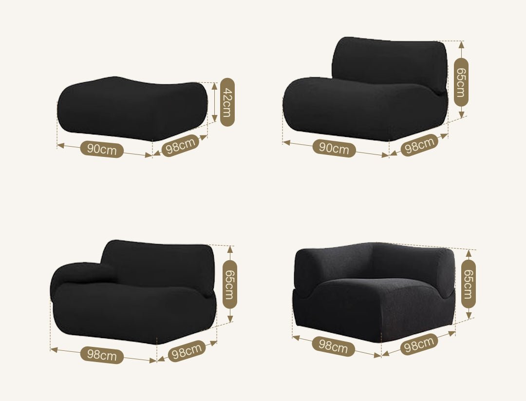 Matuszewski Modular Sofa, Two Seater, Three Seater, Boucle - Miola