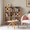 Maze Shelving Unit, Bookcase, Rosewood - Miola