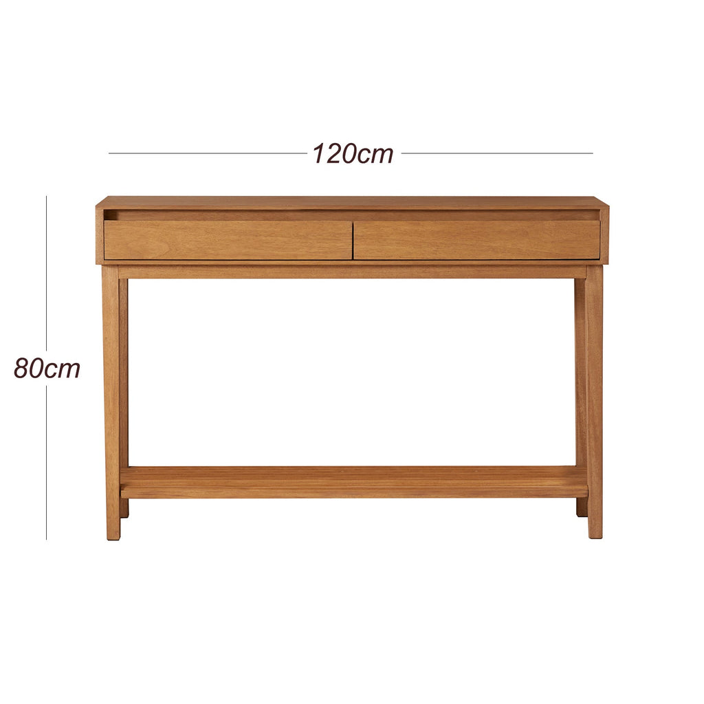 Melia Console Table with Two Drawers - Miola