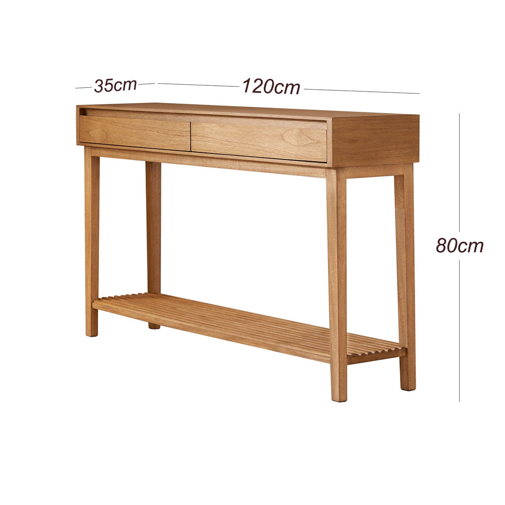 Melia Console Table with Two Drawers - Miola