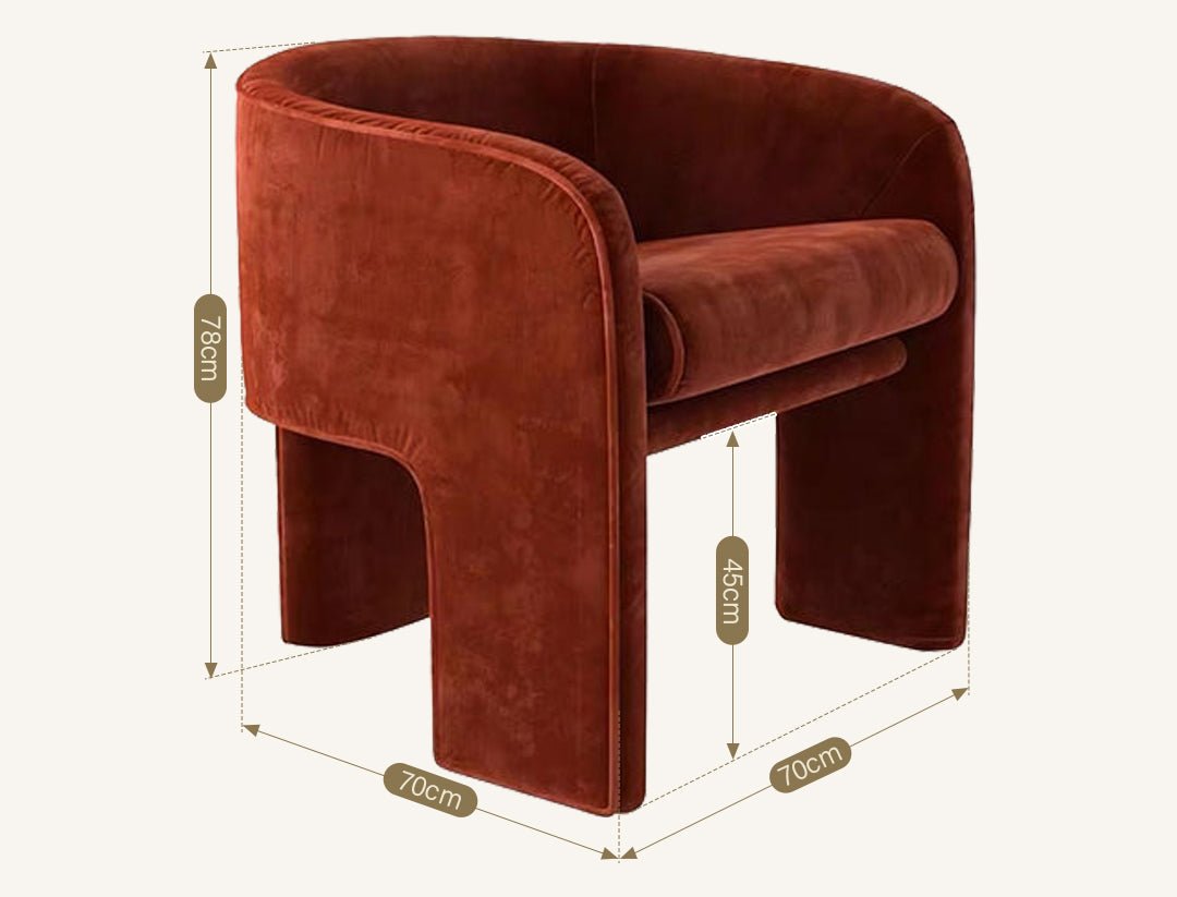 Milo Baughman Armchair, Velvet - Miola