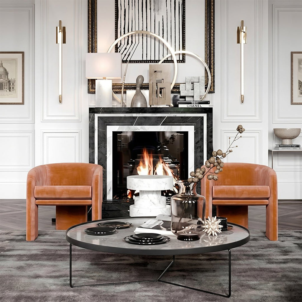 Milo Baughman Armchair, Velvet - Miola