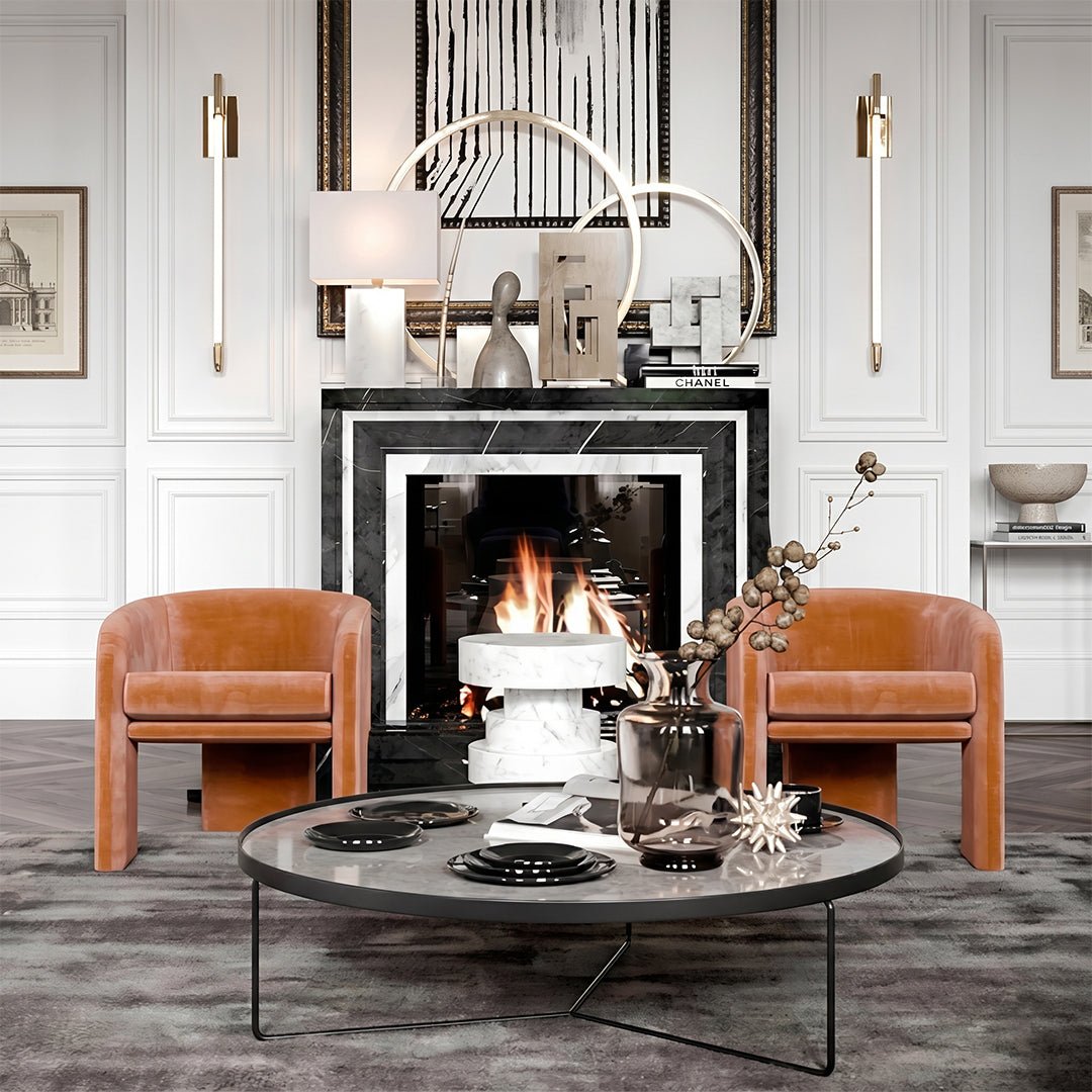 Milo Baughman Armchair, Velvet - Miola