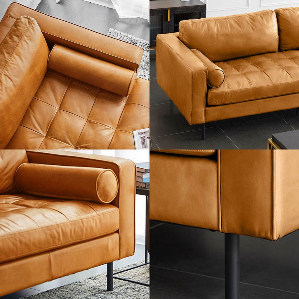 Minimalism Two Seater, Three Seater Sofa, Corner Sofa, Real Leather - Miola