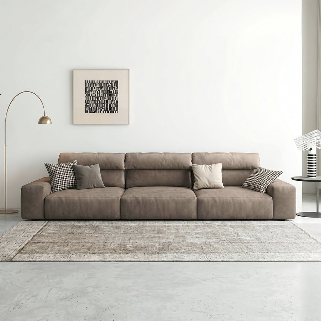 Montgomery Three Seater / Four Seater Corner Sofa, Leathaire - Miola