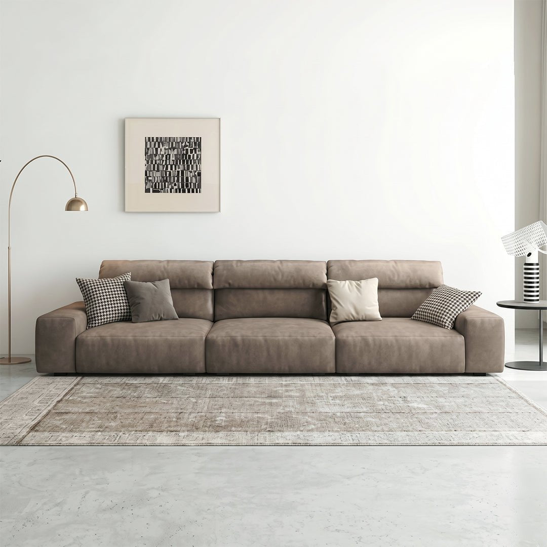 Montgomery Three Seater / Four Seater Corner Sofa, Leathaire - Miola