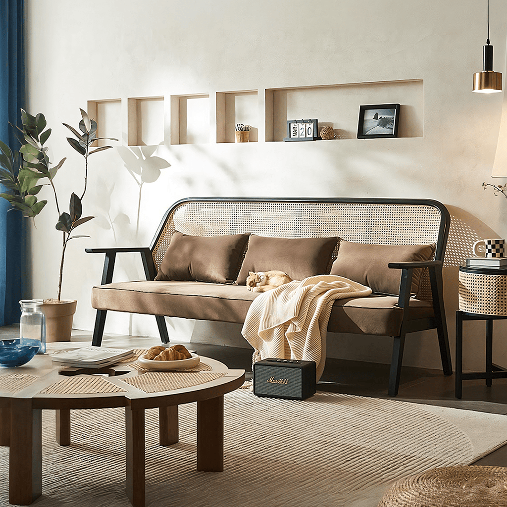 Morris Rattan Two Seater, Three Seater Sofa - Miola