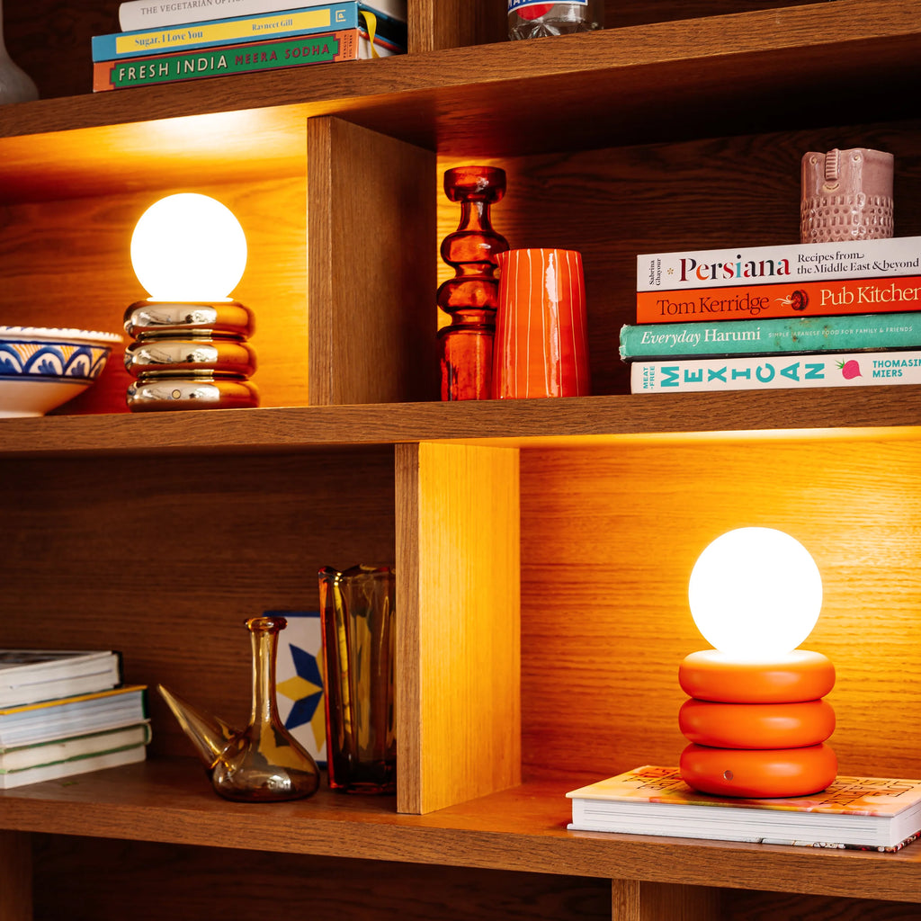 Yolk yellow tube cordless table lamp - Miola