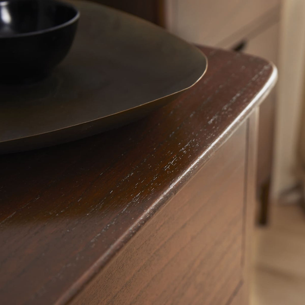 Norway Walnut Chest of 3 Drawers - Miola