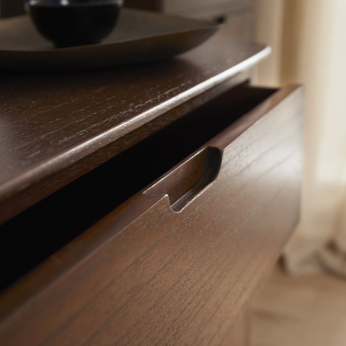 Norway Walnut Chest of 3 Drawers - Miola