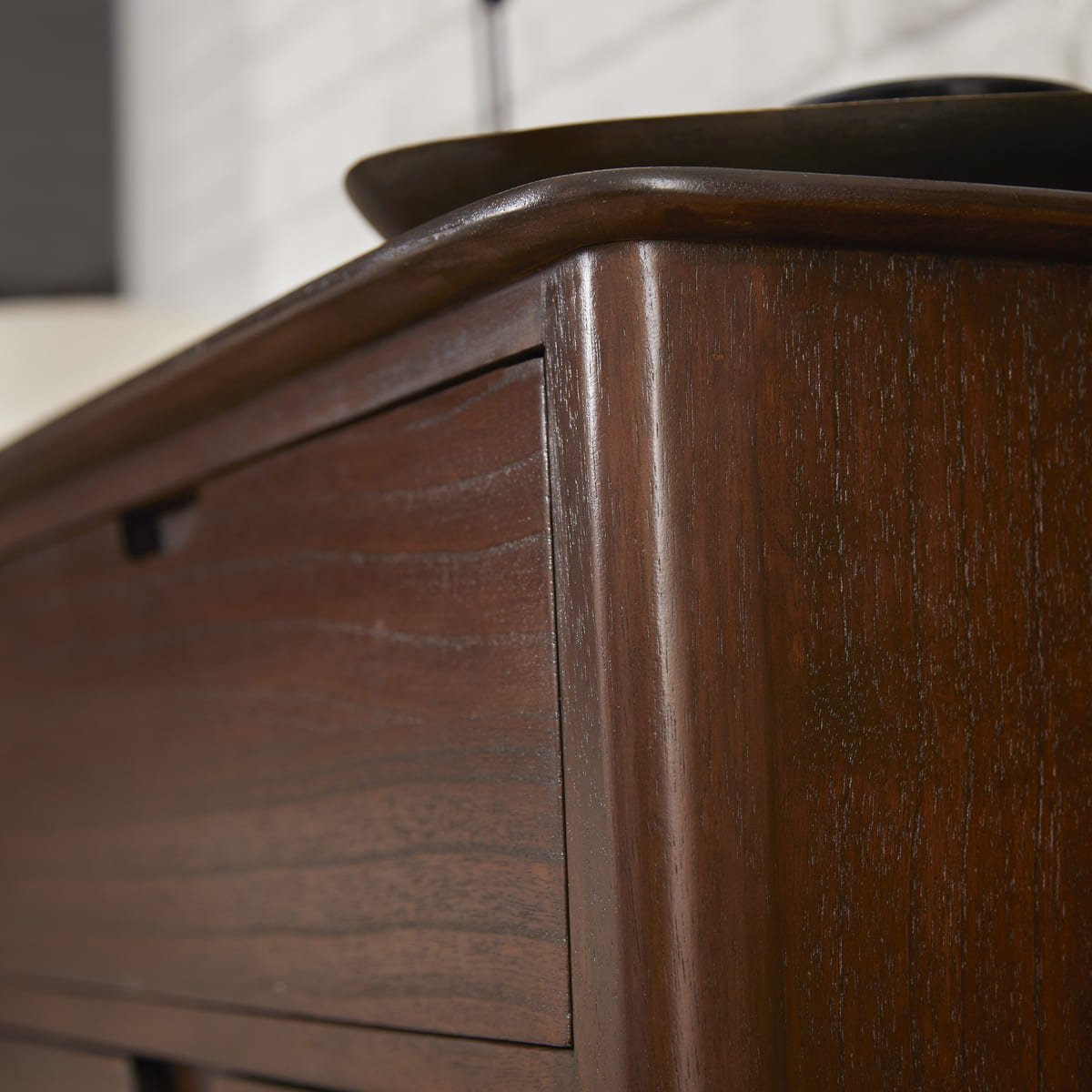 Norway Walnut Chest of 3 Drawers - Miola