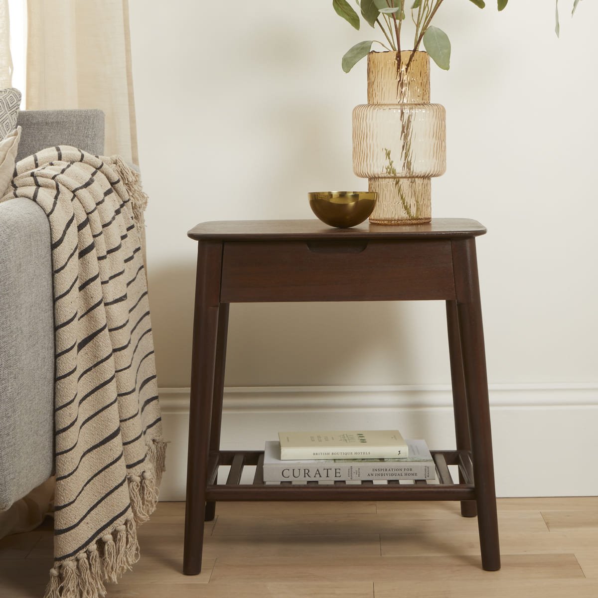 Norway Walnut Side Table - Miola