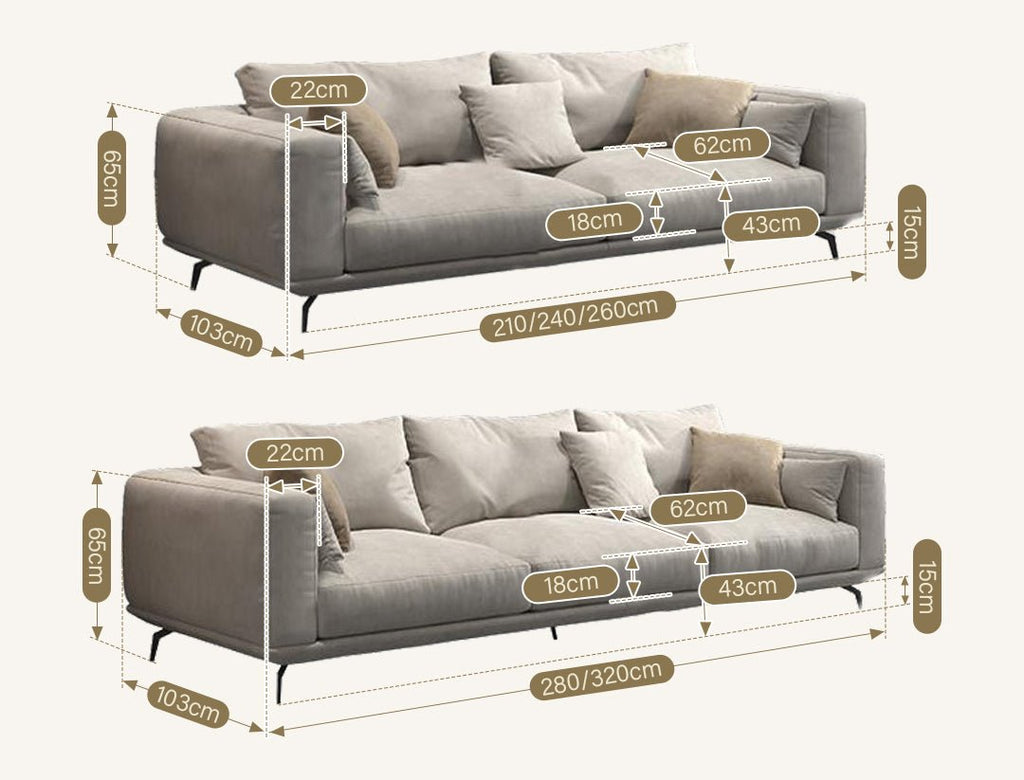 NR23 Four Seater Corner Sofa, Leathaire - Miola