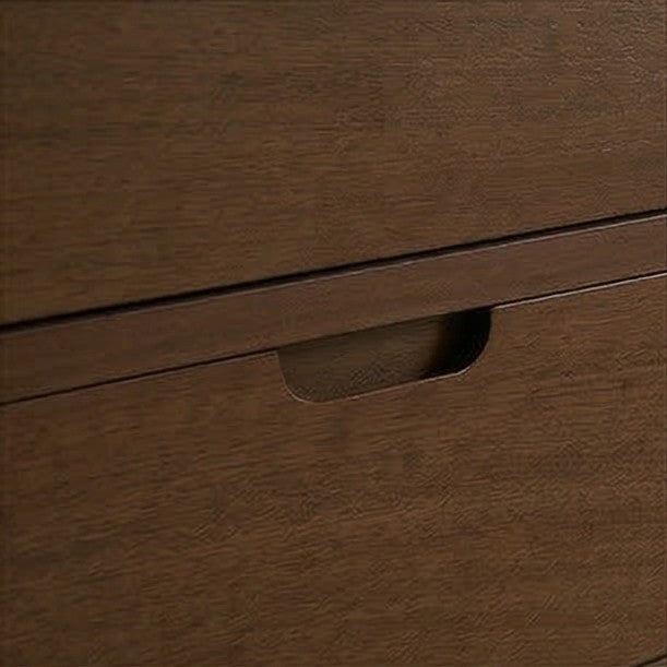 Norway Dark Walnut Wooden Bedside Table - Miola