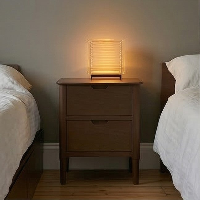 Norway Dark Walnut Wooden Bedside Table - Miola