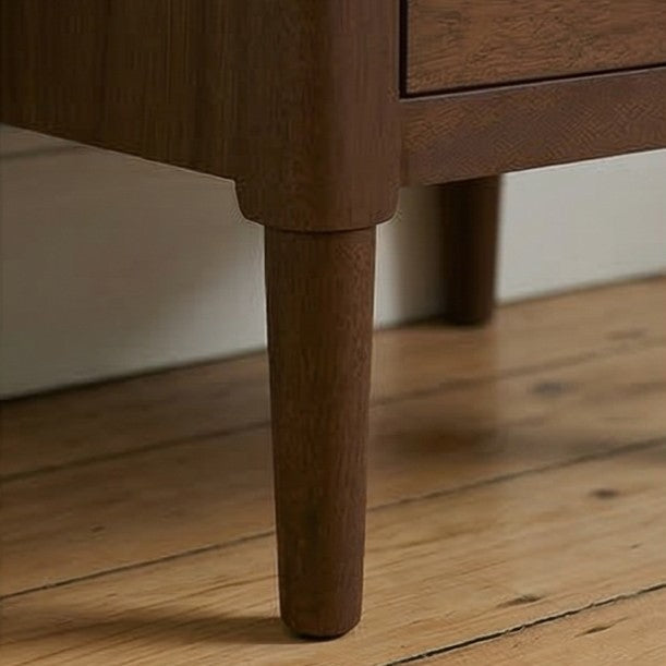 Norway Dark Walnut Wooden Bedside Table - Miola