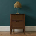 Norway Dark Walnut Wooden Bedside Table - Miola