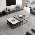 Nathan Nesting Coffee Table Set, Sintered Stone - Miola