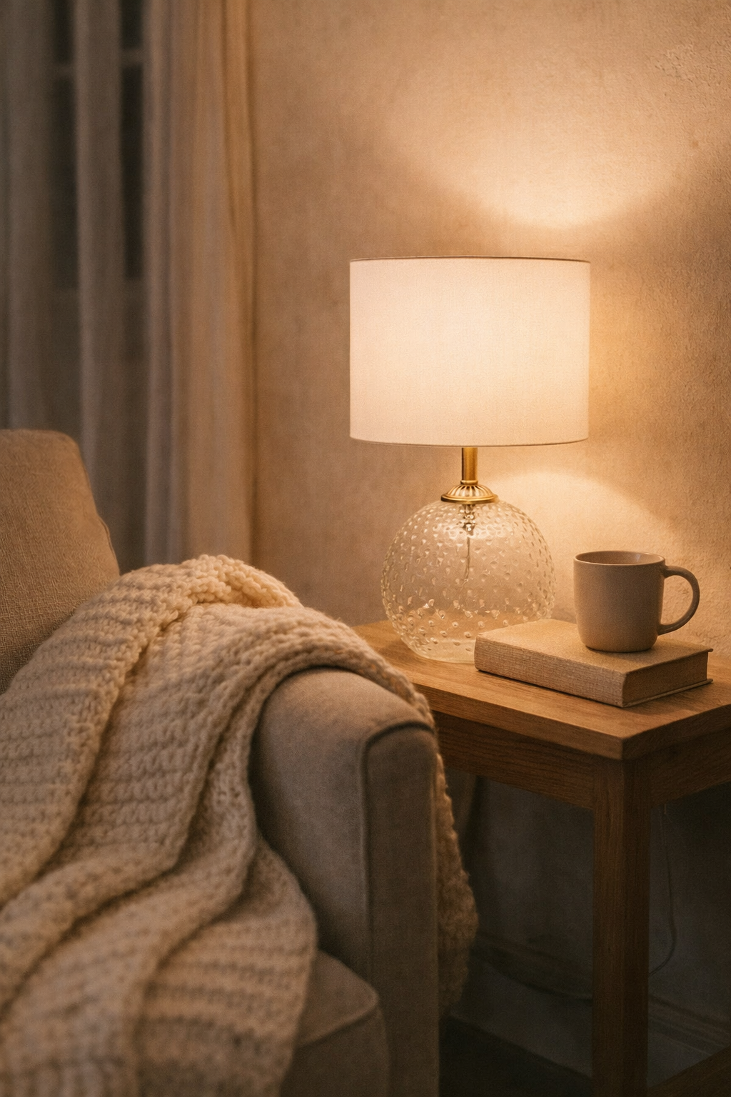 Noa Clear Glass Table Lamp