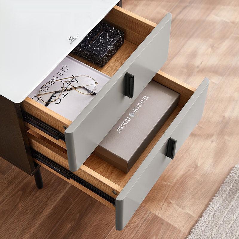 Ditzel Bedside Table, Light Grey - Miola