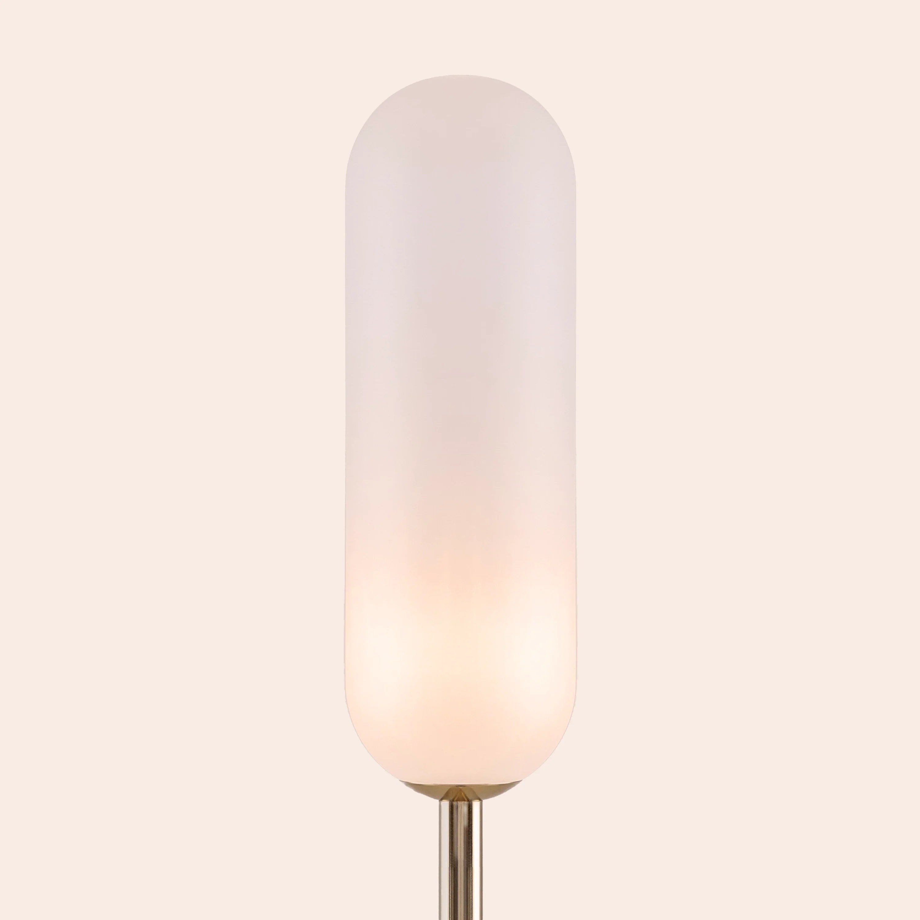 Olive green marble curve floor lamp