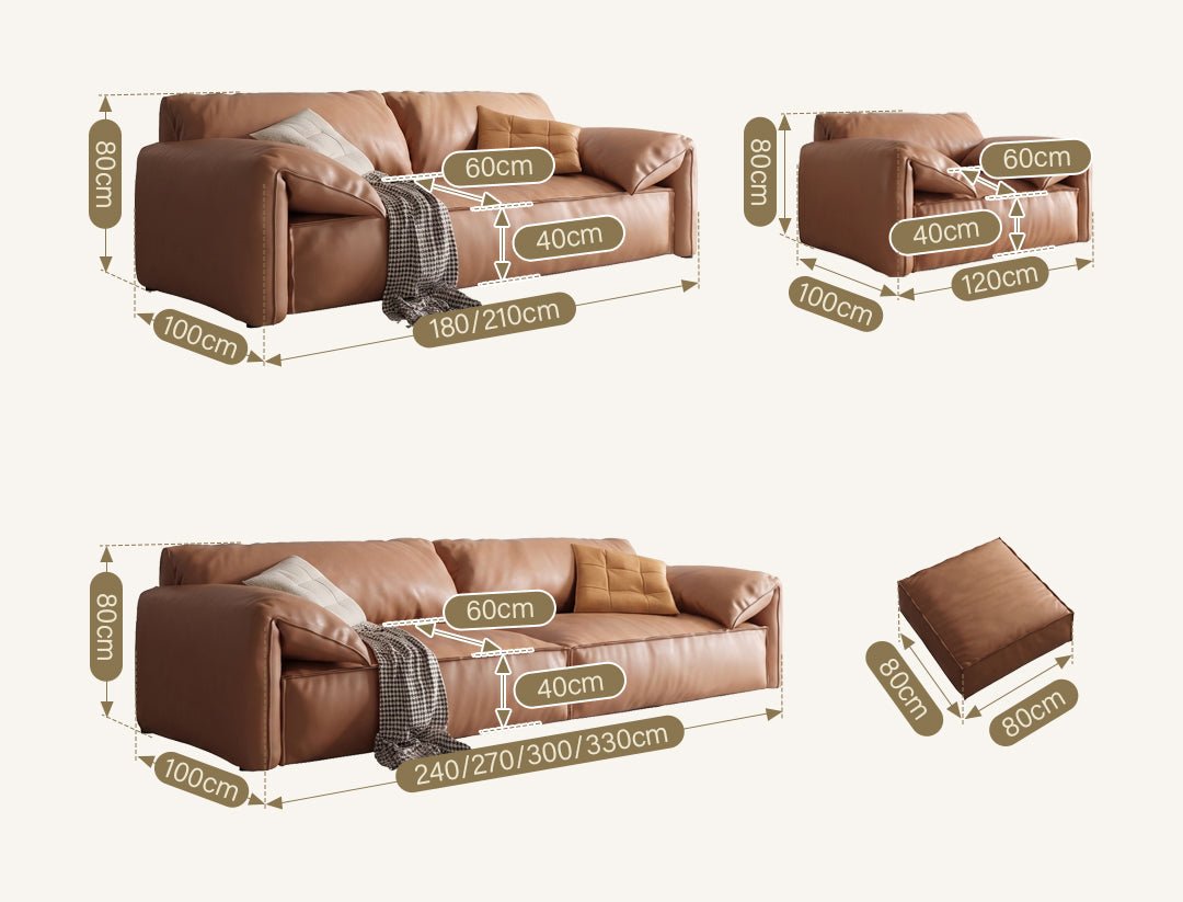 Otto L411 Three Seater, Four Seater, Modular Sofa, Leathaire - Miola