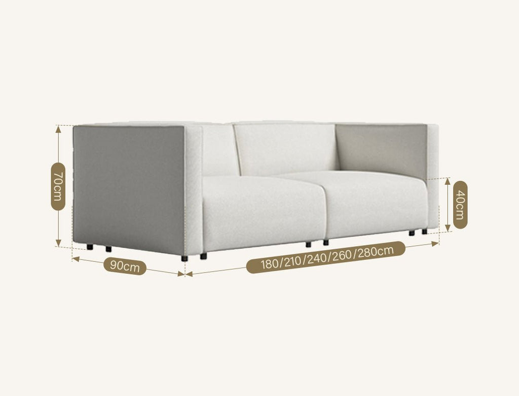 Oakland Two Seater Sofa, Modular Sofa - Miola