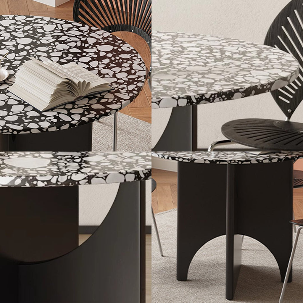 Oighrig Terrazzo Round Dining Table - Miola