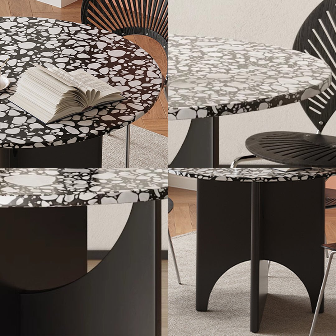 Oighrig Terrazzo Round Dining Table - Miola