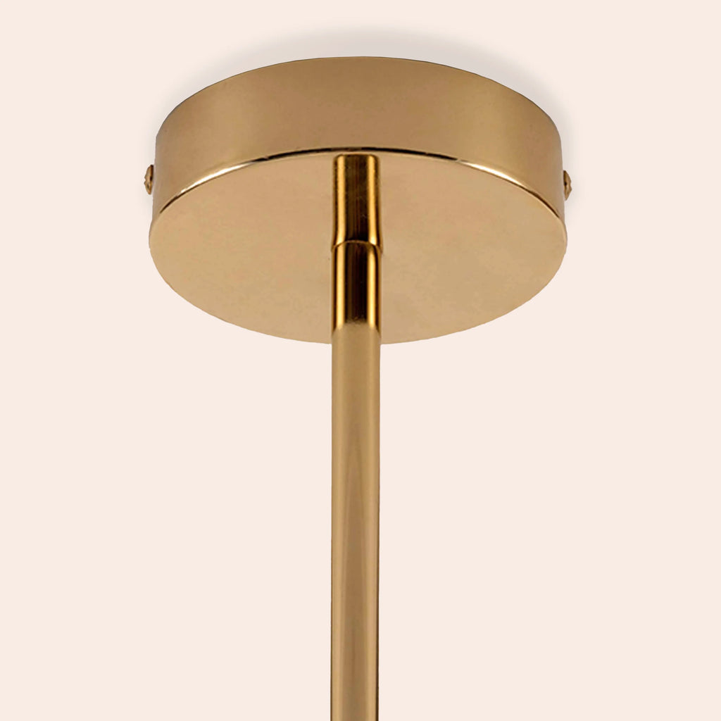 Brass opal disk ceiling light - Miola